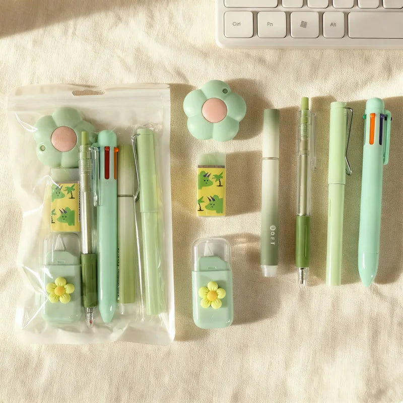 🧸 Set Papeterie Capybara – 7 pièces