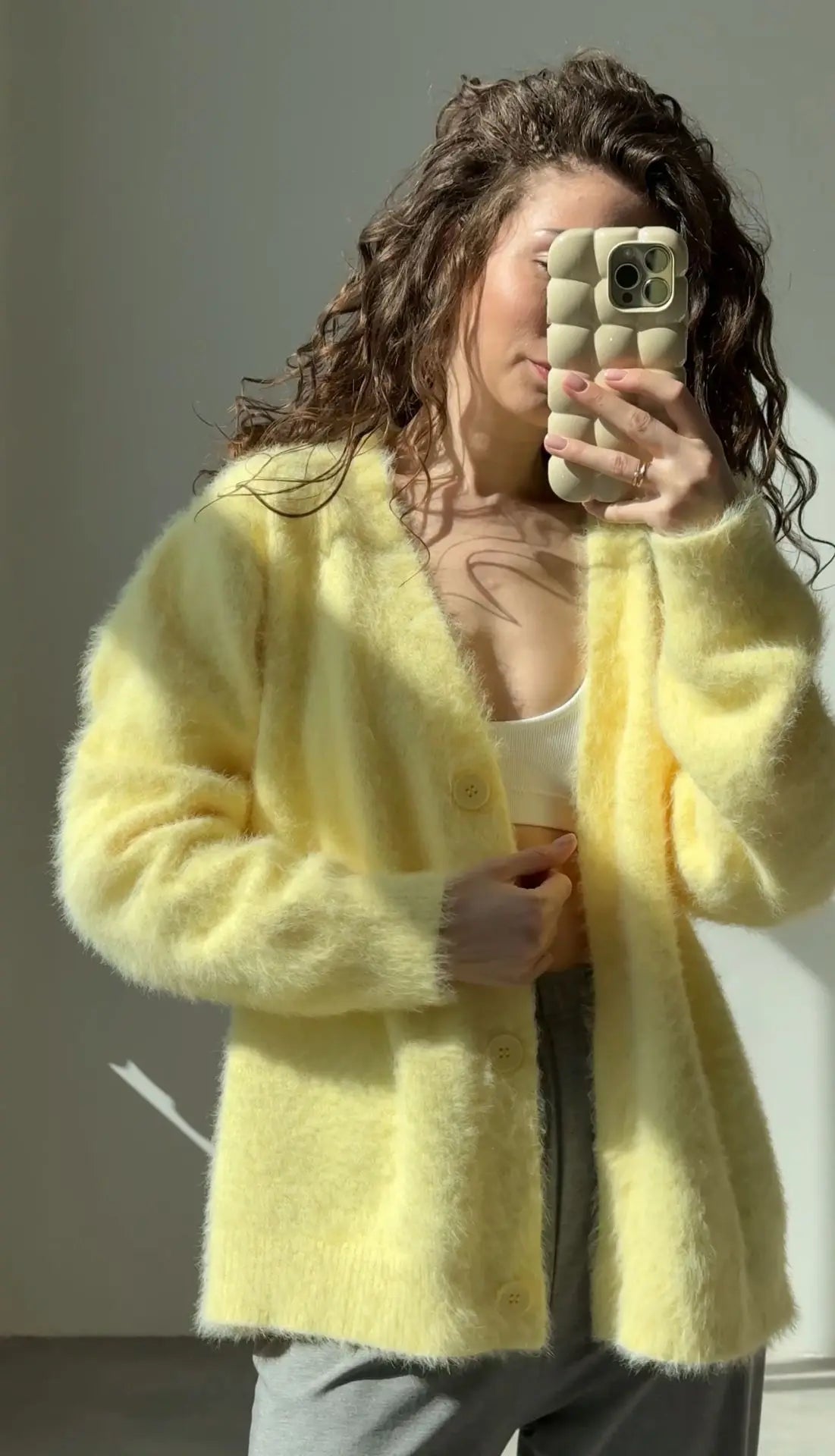 🩷 ALMA CLOUD – Cardigan Doux Oversize