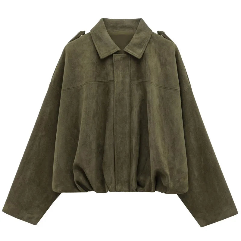 Veste bomber effet suédine – Autumn Muse