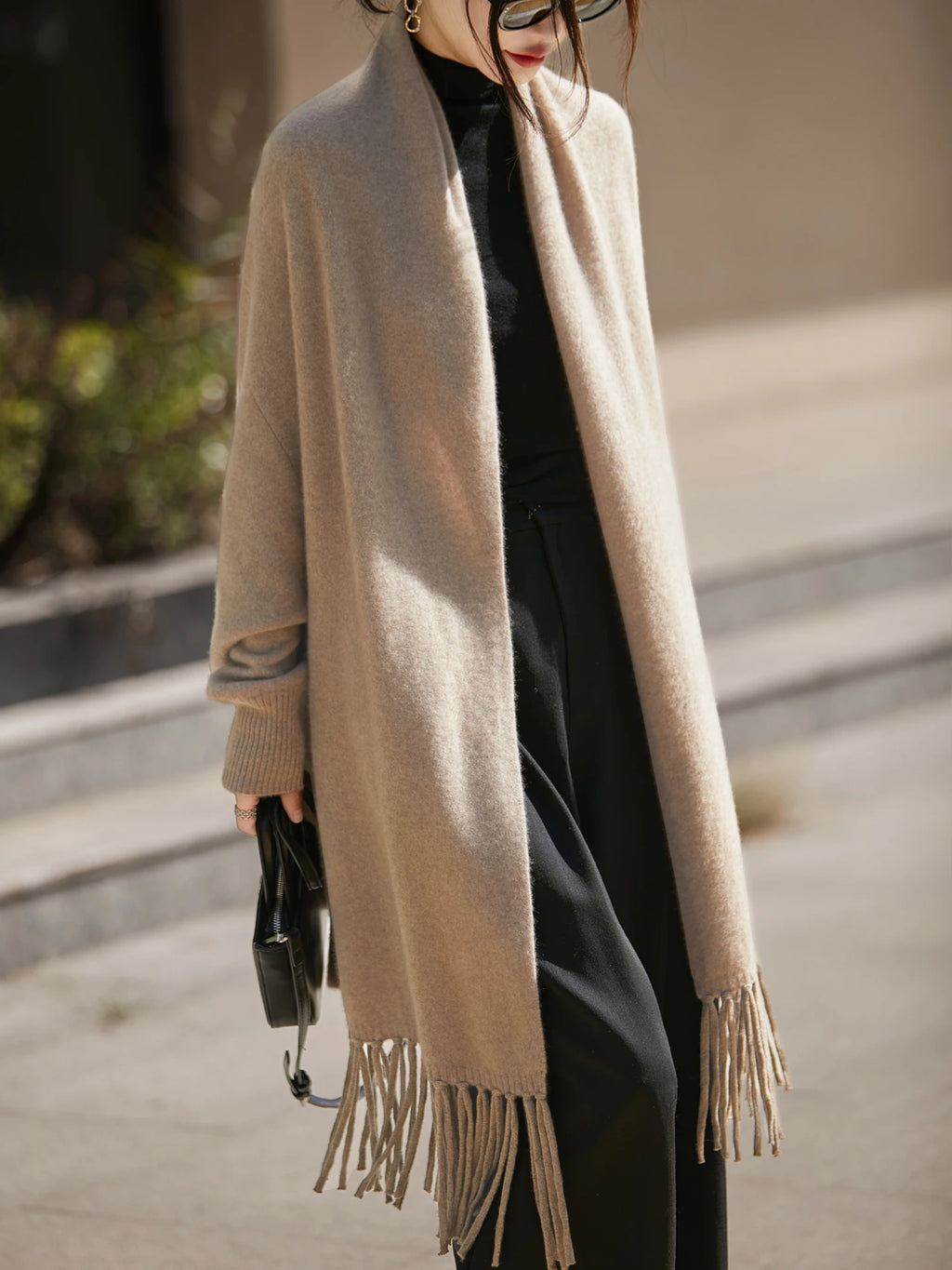 Grande étole en laine mérinos – Soft Luxury
