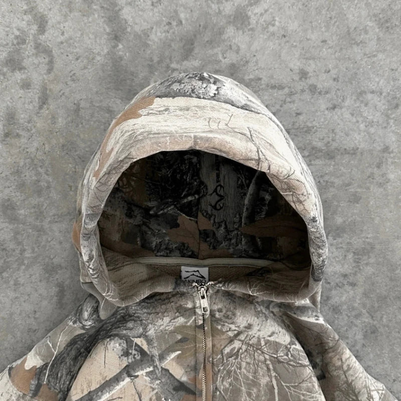 Hoodie oversize camouflage – Wild Street