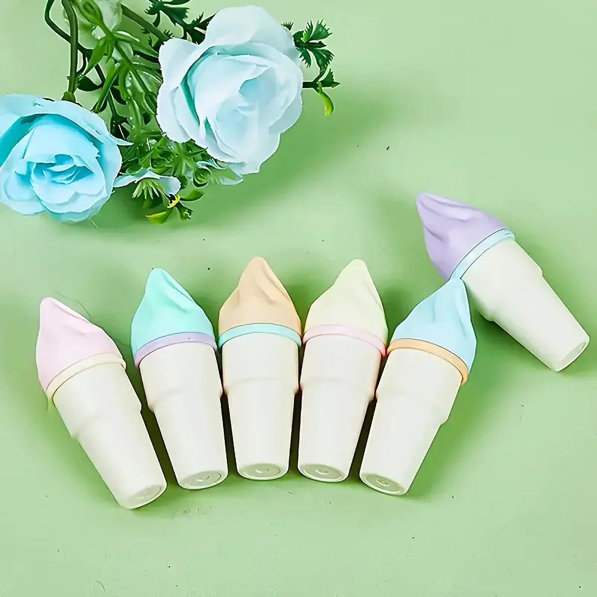 🍦 Mini Surligneurs Glaces Pastel – Set de 6