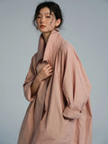 🌸 ALMA DUSTY ROSE – Trench Long Oversize