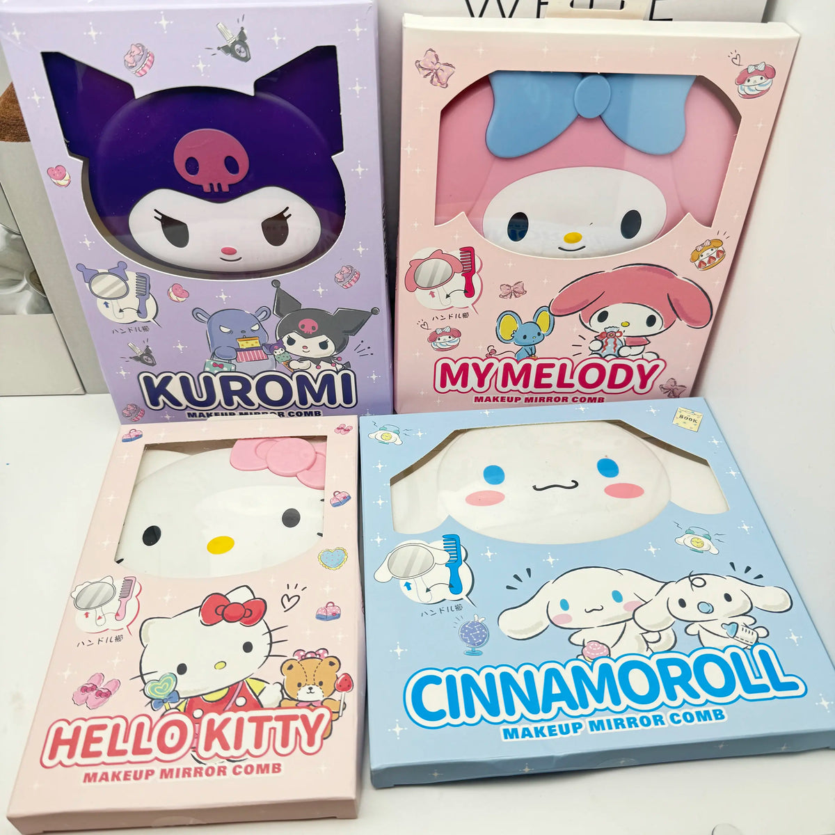 Miroir & Peigne Kawaii – Duo de Poche