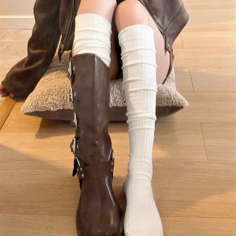 Chaussettes hautes côtelées – Winter Layer