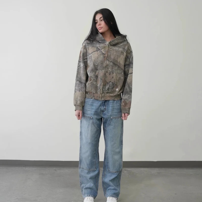 Hoodie oversize camouflage – Wild Street