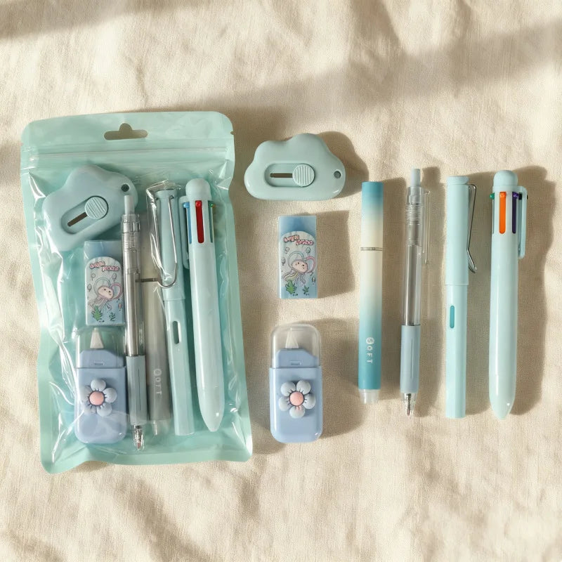 🧸 Set Papeterie Capybara – 7 pièces