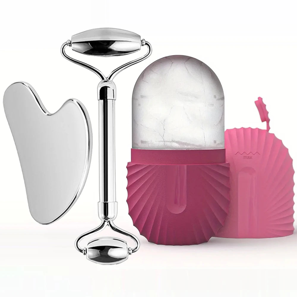 Ice Glow Ritual – Set de Massage Visage 3-en-1