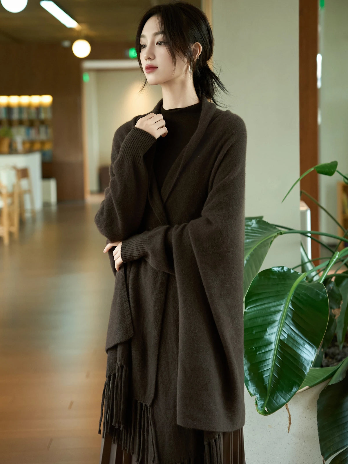 Grande étole en laine mérinos – Soft Luxury