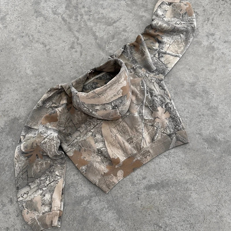 Hoodie oversize camouflage – Wild Street