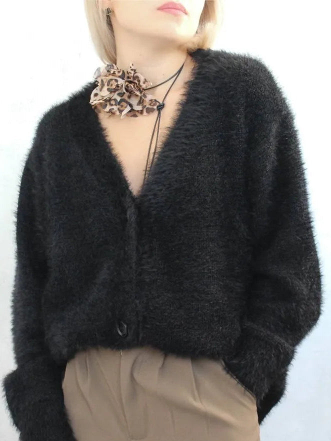 🩷 ALMA CLOUD – Cardigan Doux Oversize