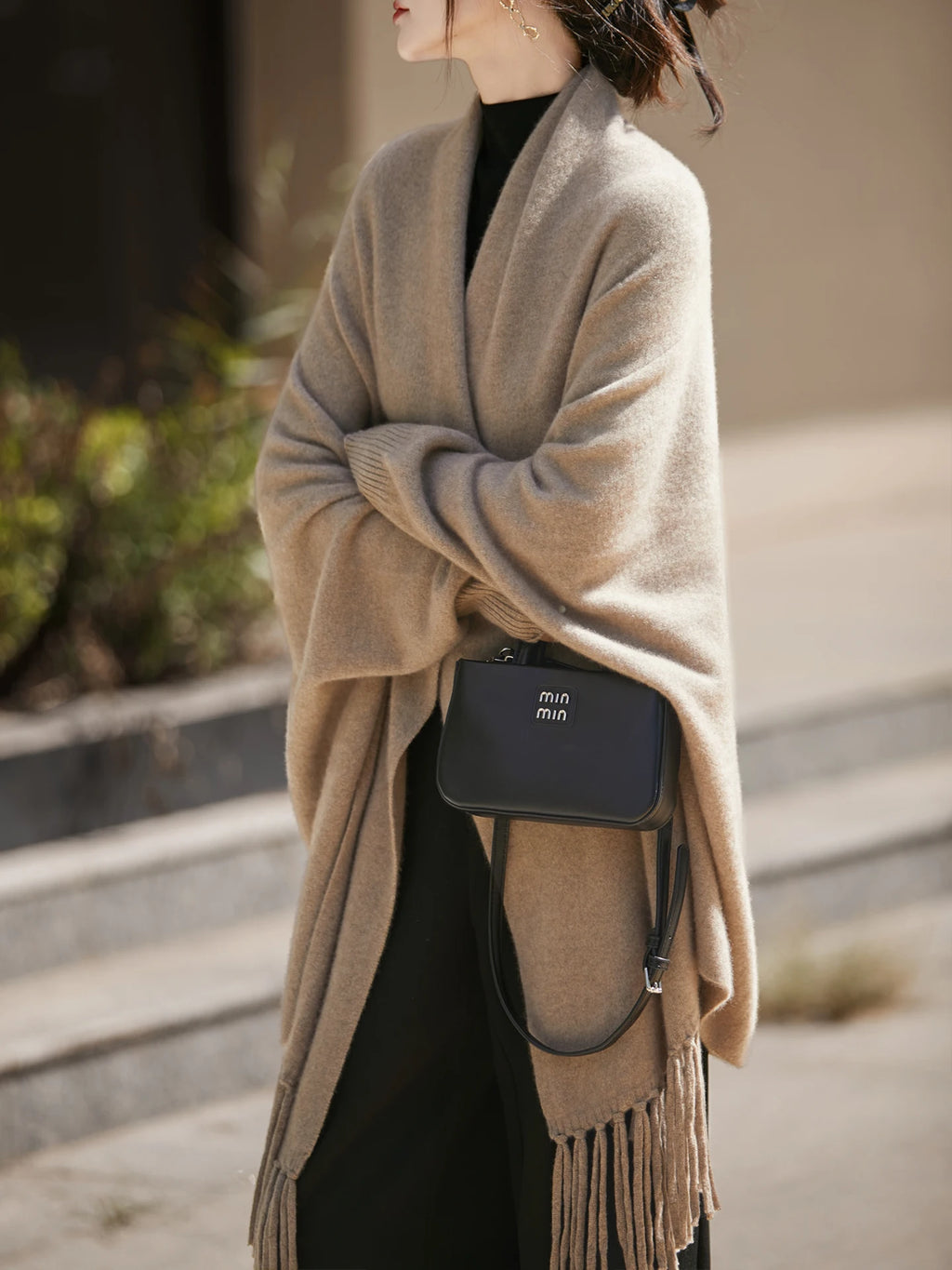 Grande étole en laine mérinos – Soft Luxury