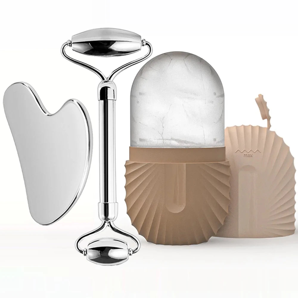 Ice Glow Ritual – Set de Massage Visage 3-en-1