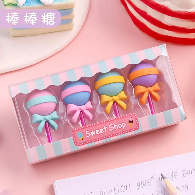 🍩 Mini Gommes Gourmandes Kawaii – Set de 4