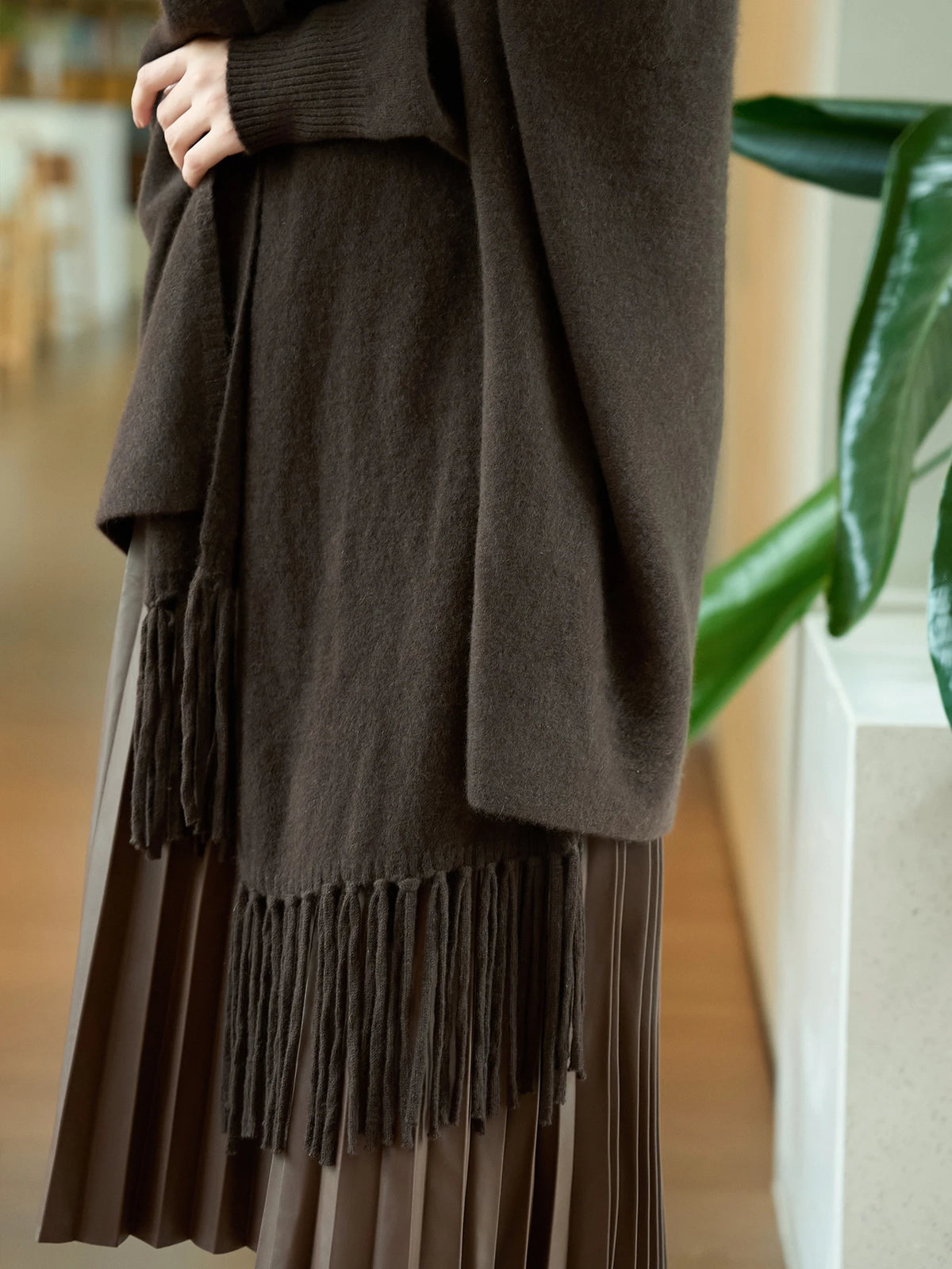 Grande étole en laine mérinos – Soft Luxury