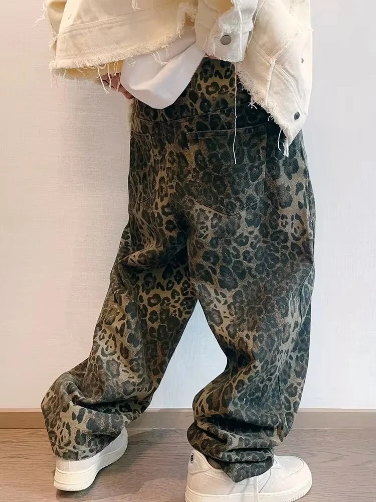 Jean baggy léopard – Wild Denim