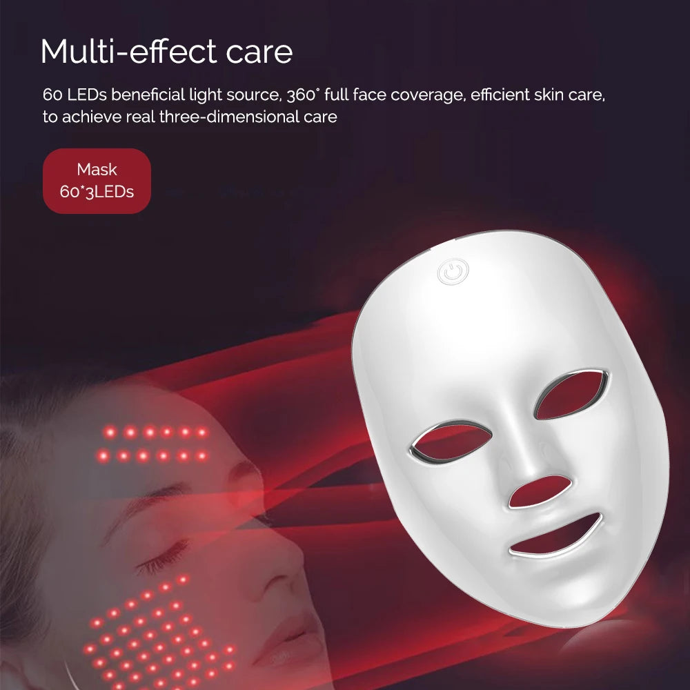 ✨ ALMA LED GLOW – Masque Visage LED 7 Couleurs