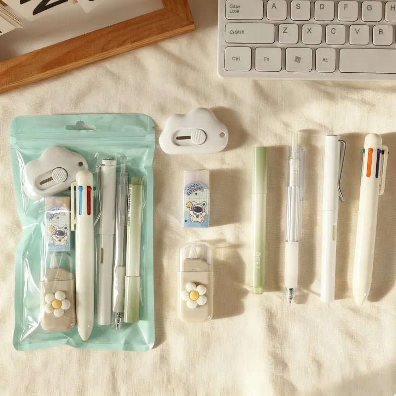 🧸 Set Papeterie Capybara – 7 pièces
