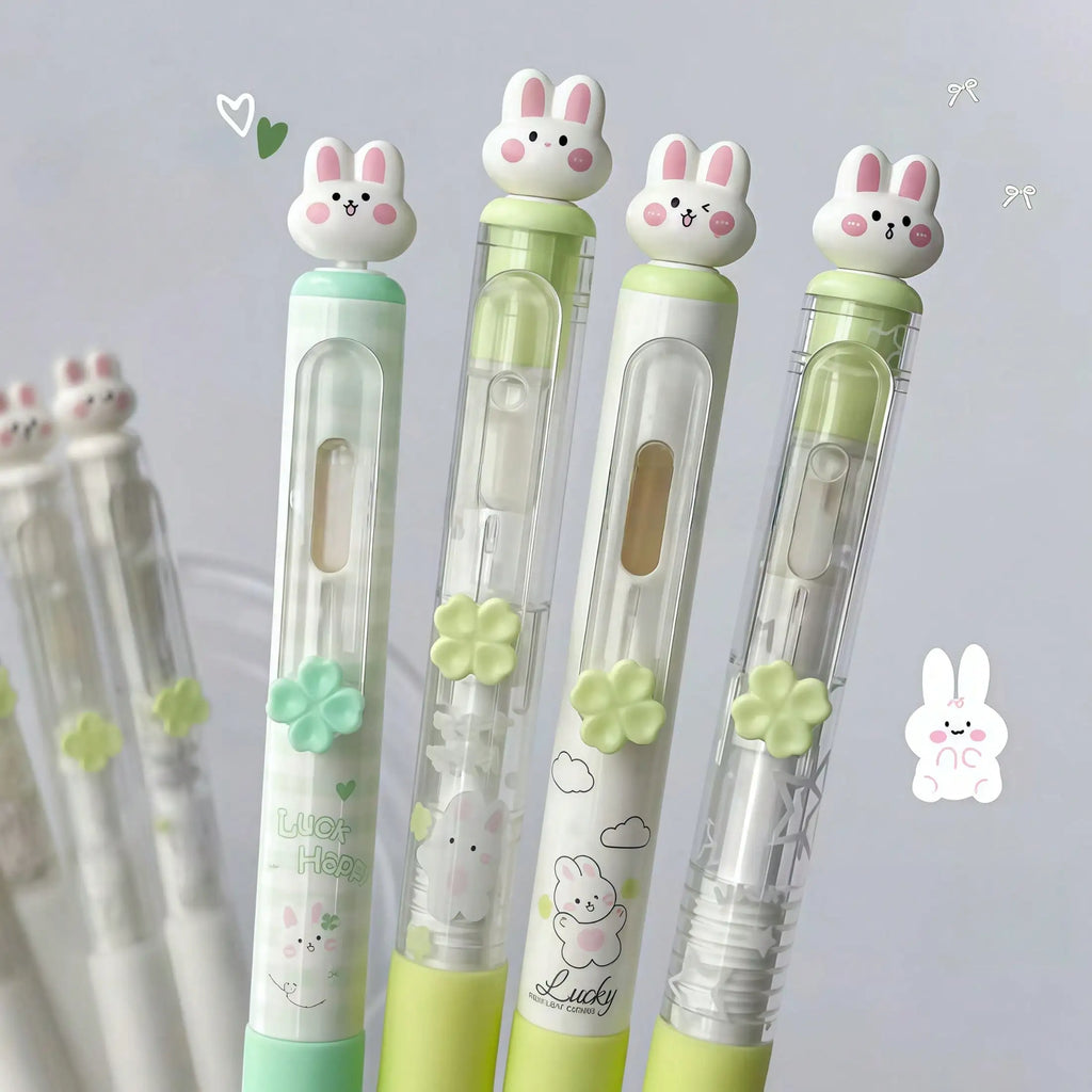 Stylos Gel Bunny Pastel – Set de 4