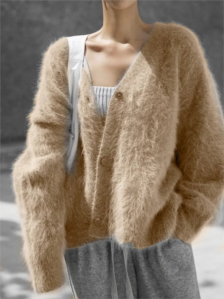 🩷 ALMA CLOUD – Cardigan Doux Oversize