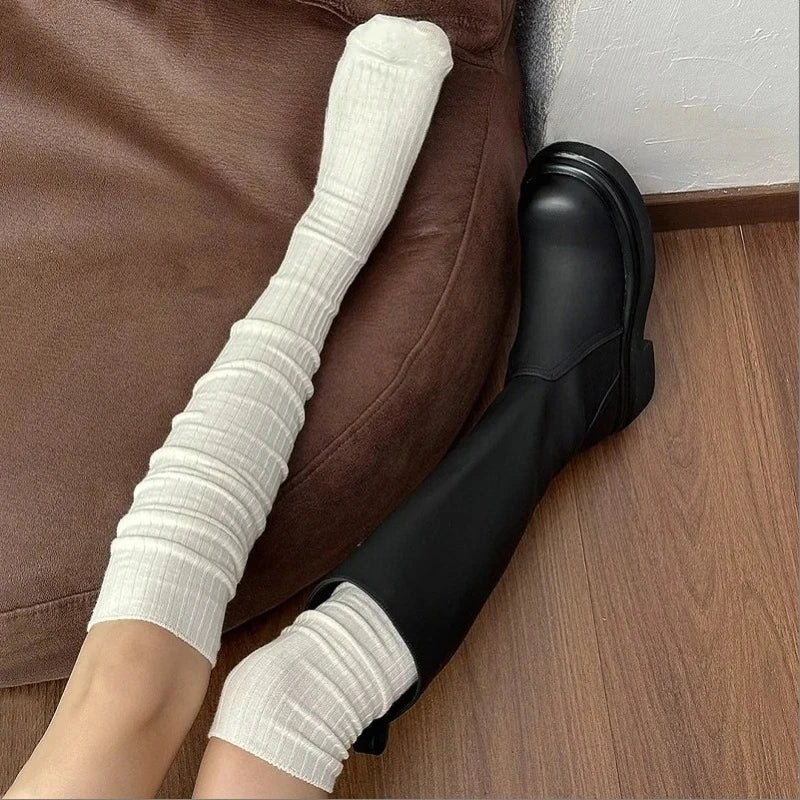 Chaussettes hautes côtelées – Winter Layer