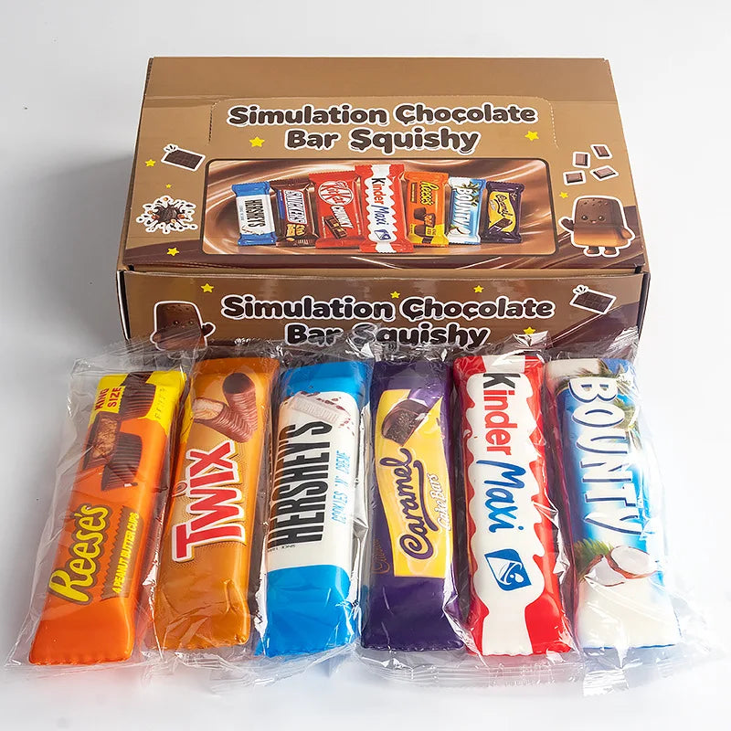 Squishies Chocolat Kawaii – Set de 4