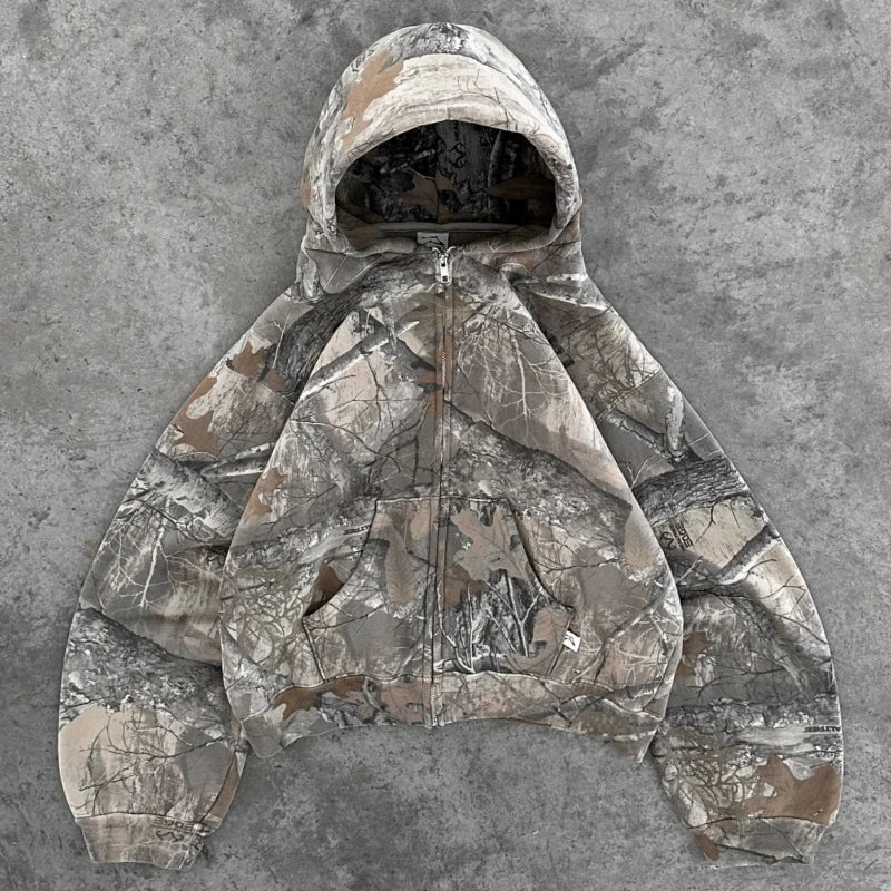 Hoodie oversize camouflage – Wild Street