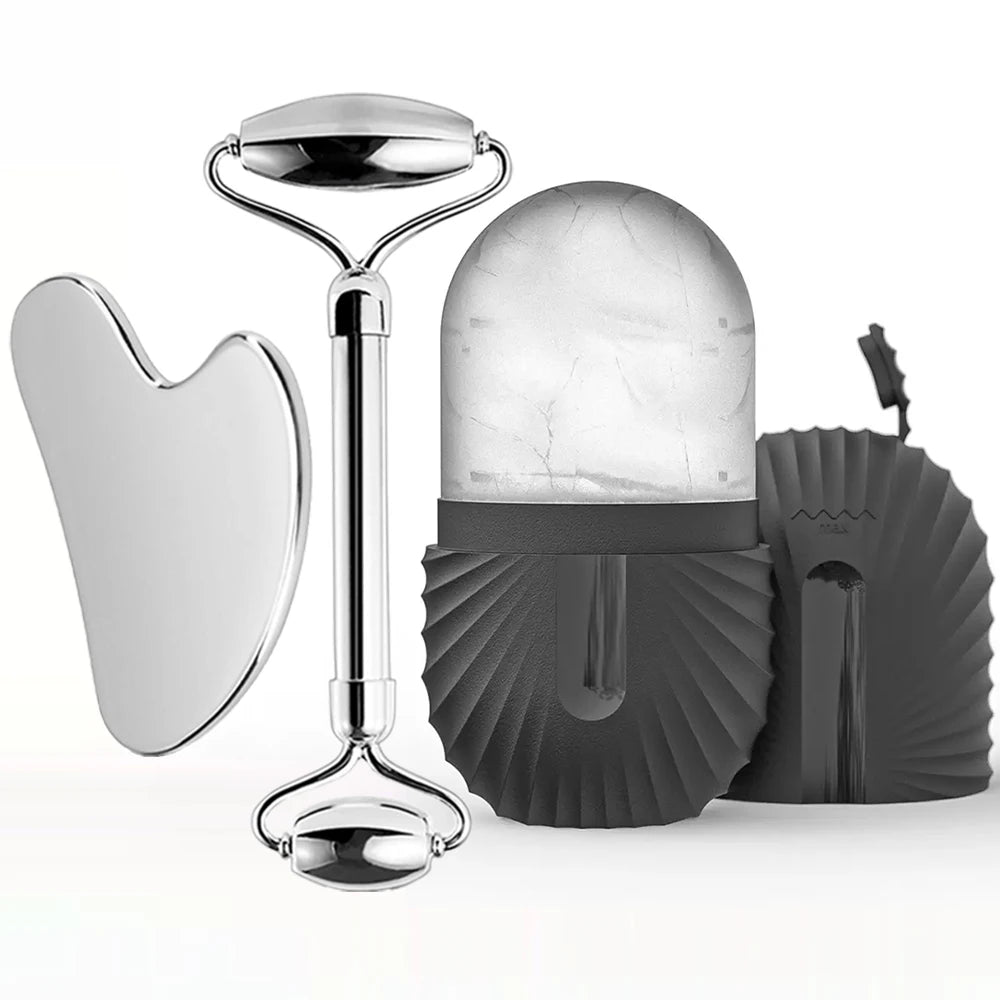 Ice Glow Ritual – Set de Massage Visage 3-en-1