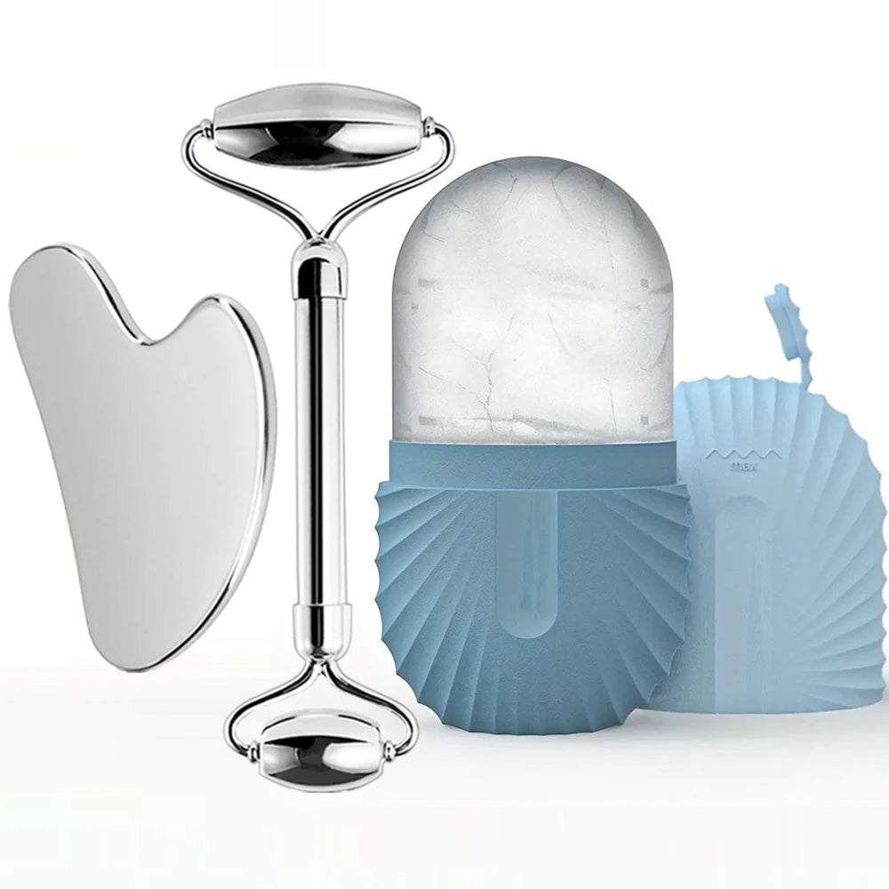 Ice Glow Ritual – Set de Massage Visage 3-en-1