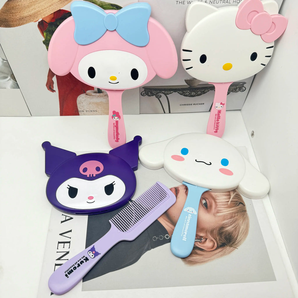 Miroir & Peigne Kawaii – Duo de Poche