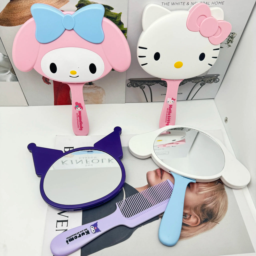 Miroir & Peigne Kawaii – Duo de Poche