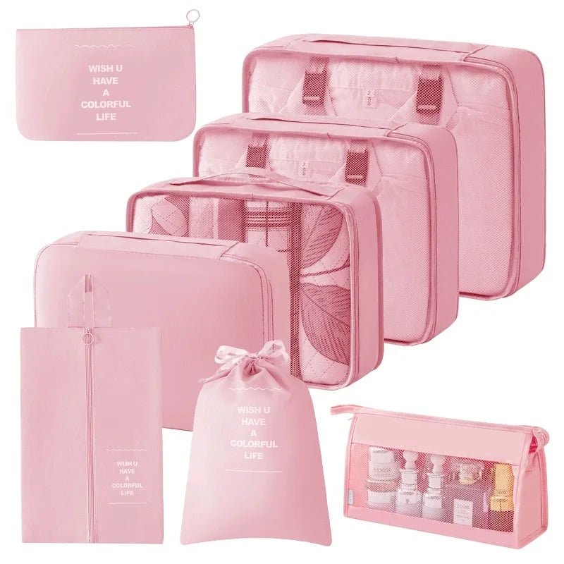 Kit Voyage Organisé Alma™ – 8 Pièces