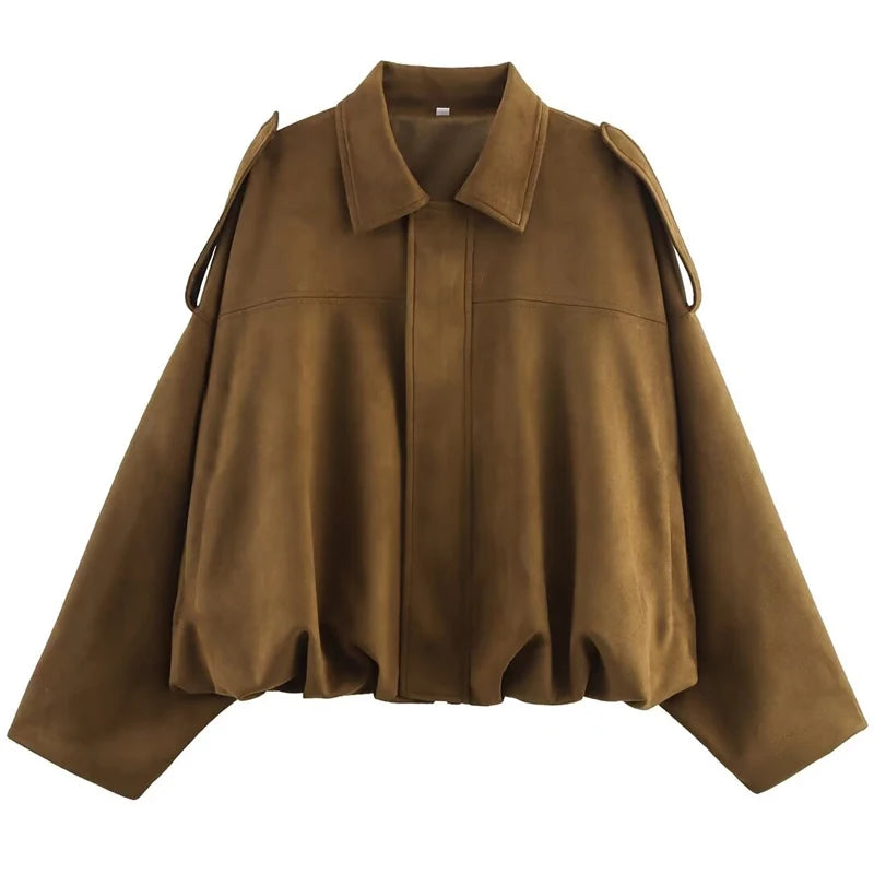 Veste bomber effet suédine – Autumn Muse