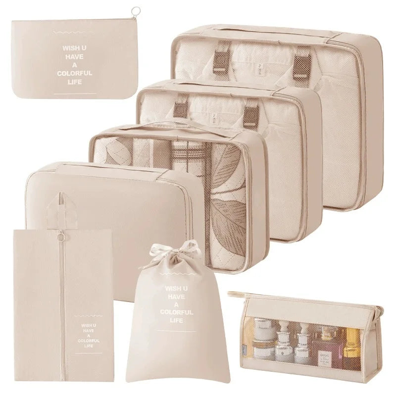 Kit Voyage Organisé Alma™ – 8 Pièces