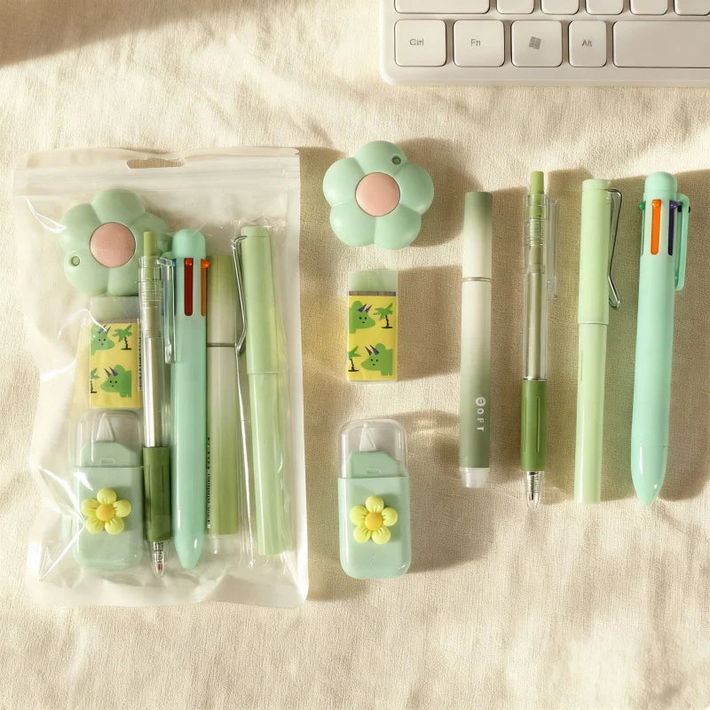🌸 Set Papeterie Kawaii Pastel – 7 pièces